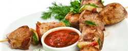 Шашлык из свинины Catering4you, агрегатор кейтеринг-услуг